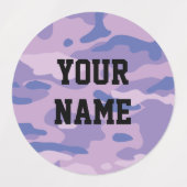 Snoep Camo Circle Zelfklevend waterdicht label (Design 2)