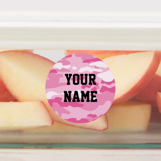 Snoep Camo Circle Zelfklevend waterdicht label (Aangebracht)