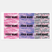 Snoep Camo grote rechthoekige labels (Vel)