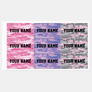 Snoep Camo grote rechthoekige labels