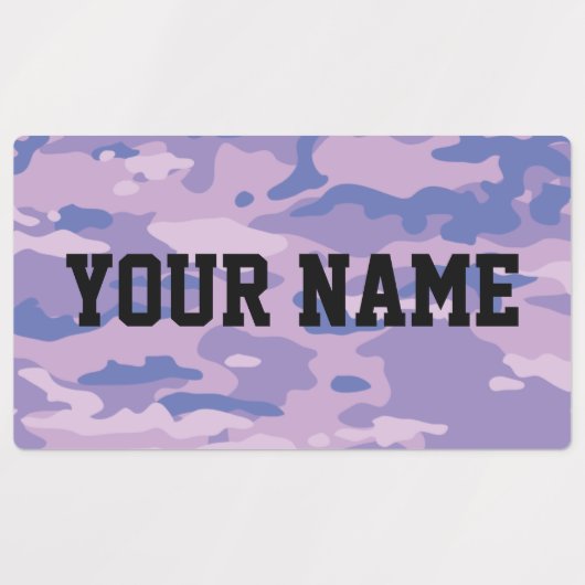 Snoep Camo grote rechthoekige labels (Design 2)
