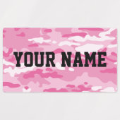 Snoep Camo grote rechthoekige labels (Design 1)