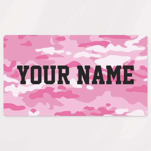 Snoep Camo grote rechthoekige labels (Design 1)