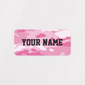 Snoep Camo rechthoekige kledinglabels Labels (Design 1)