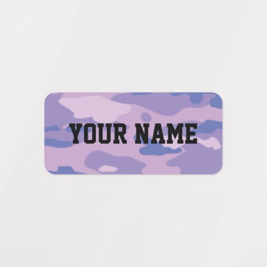 Snoep Camo rechthoekige kledinglabels Labels (Design 2)