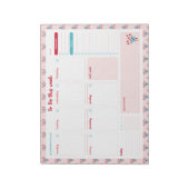 Snoep Canes en Bows Weekly To Do List Planner Notitieblok (Linkerzijde)