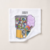 Snoep cartoon illustratie bad handdoek (Wasdoekje)