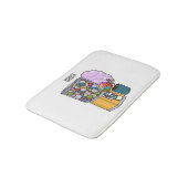 Snoep cartoon illustratie badmat (Gekanteld)