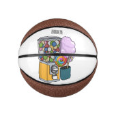 Snoep cartoon illustratie basketbal (Voorkant)