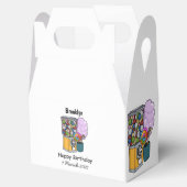 Snoep cartoon illustratie bedankdoosjes (Geopend)