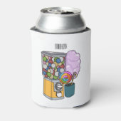 Snoep cartoon illustratie blikjeskoeler (Blikje Achterkant)