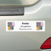 Snoep cartoon illustratie bumpersticker (Op auto)