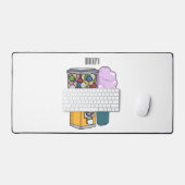 Snoep cartoon illustratie bureaumat (Keyboard & Muis)