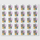 Snoep cartoon illustratie cadeaupapier (Vlak)