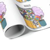 Snoep cartoon illustratie cadeaupapier (Rol Hoek)
