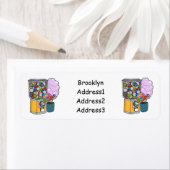 Snoep cartoon illustratie etiket (Insitu)