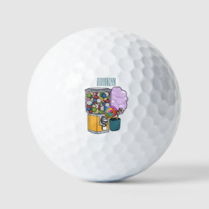 Snoep cartoon illustratie golfballen