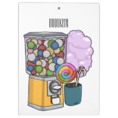 Snoep cartoon illustratie klembord (Achterkant)