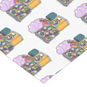 Snoep cartoon illustratie korte tafelloper (Hoek)