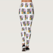 Snoep cartoon illustratie leggings (Achterkant)
