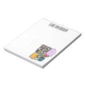 Snoep cartoon illustratie notitieblok (Linkerzijde)