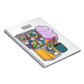 Snoep cartoon illustratie notitieboek (Rechterzijde)