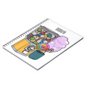Snoep cartoon illustratie notitieboek (Linkerzijde)