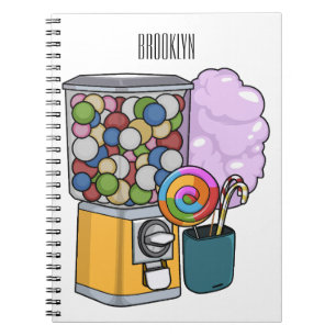 Snoep cartoon illustratie notitieboek