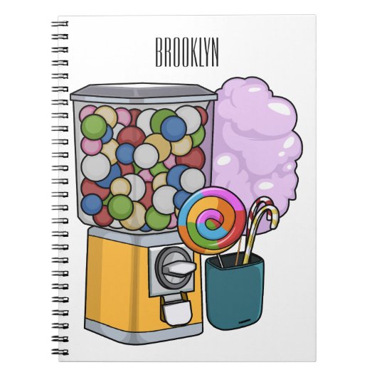 Snoep cartoon illustratie notitieboek (Voorkant)