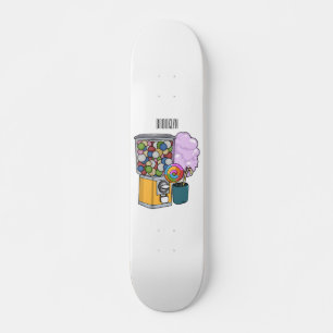 Snoep cartoon illustratie persoonlijk skateboard