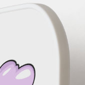 Snoep cartoon illustratie pickleball paddle (Links Detail)