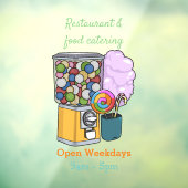 Snoep cartoon illustratie raamsticker (Vel 3)