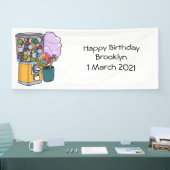 Snoep cartoon illustratie spandoek (Beurs)