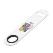 Snoep cartoon illustratie speed flessenopener (Voorkant Gekanteld)