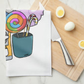 Snoep cartoon illustratie theedoek (Quarter Fold)