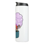 Snoep cartoon illustratie thermosbeker (Geroteerd rechts)