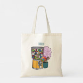 Snoep cartoon illustratie tote bag (Achterkant)