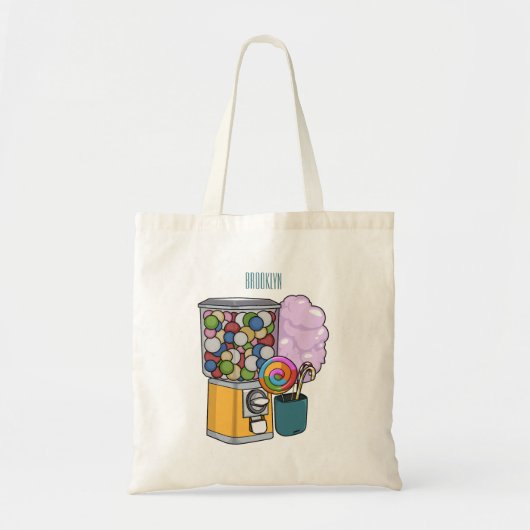 Snoep cartoon illustratie tote bag (Voorkant)