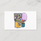 Snoep cartoon illustratie visitekaartje (Achterkant)