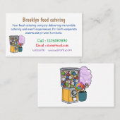 Snoep cartoon illustratie visitekaartje (Voorkant / Achterkant)