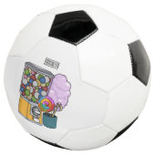 Snoep cartoon illustratie voetbal (Drie kwart)