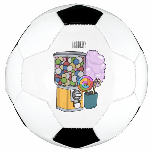 Snoep cartoon illustratie voetbal (Voorkant)