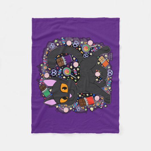 Snoep Cat Fleece Deken (Voorkant)