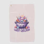 Snoep Cauldron Golfhanddoek (Voorkant)