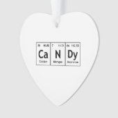 snoep Chemistry Periodieke Tabelwoorden Elementen  Ornament (voorkant)
