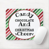Snoep Chocolade en kerstmis Muismat (Met muis)