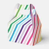 Snoep, chocolade, eten, donuts, regenbooggedeelte bedankdoosjes (Achterkant)