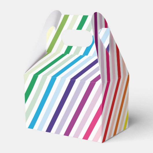 Snoep, chocolade, eten, donuts, regenbooggedeelte bedankdoosjes (Achterkant)