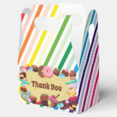 Snoep, chocolade, eten, donuts, regenbooggedeelte bedankdoosjes (Geopend)