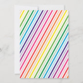 Snoep, chocolade, gouden ticket, regenbooginv kaart (Achterkant)